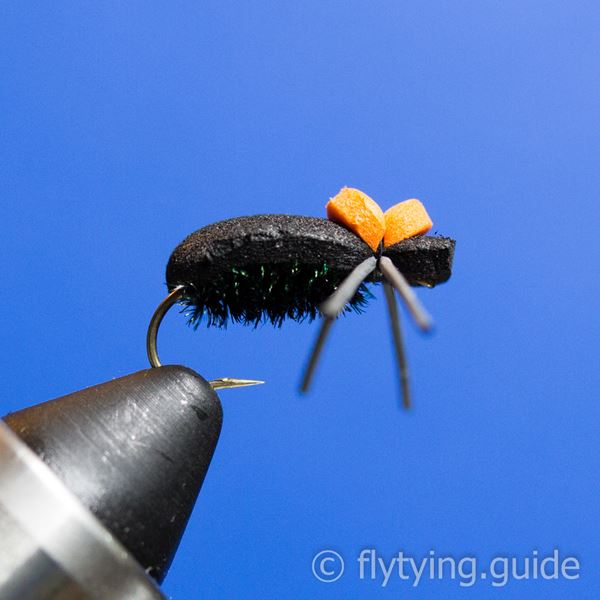 Foam Beetle - Tying Instructions - Fly Tying Guide